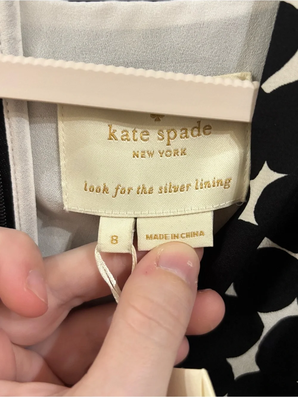 Kate Spade Blot Dot V-Neck Dress size 8